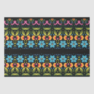 Floral Folk Art Modern Seidenpapier
