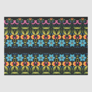 Floral Folk Art Modern Seidenpapier