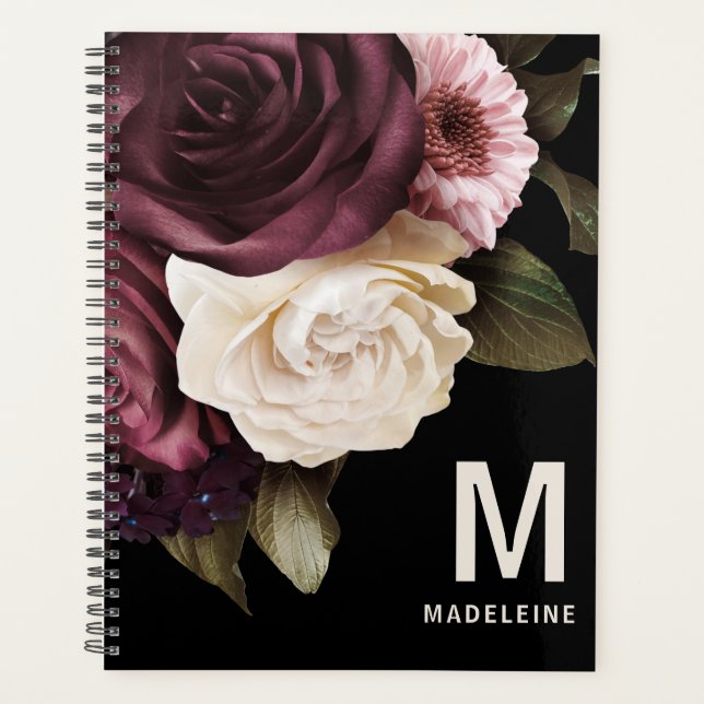 Floral foncé personnalisé (Devant)