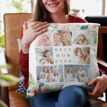 Floral Foto Collage BEST MAMA JE Benutzerdefiniert