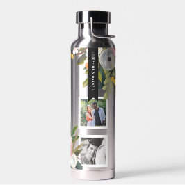 Floral Foto Collage Wasser Flasche