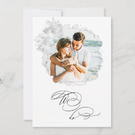 *~* Floral FOTO UAWG + QR WE DO AR6 Wedding Invi Einladung
