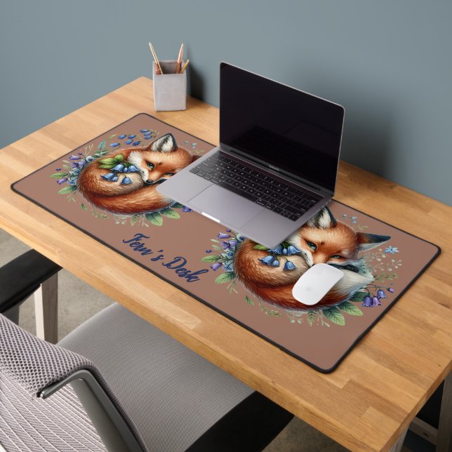 Floral Fox Botanical Woodland Art (Bureau 2)