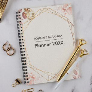 Floral & Frame Gold Mois et semaine