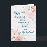 Floral Friend und ihr Geburtstag Karte<br><div class="desc">Glückliche Hochzeitskarte für Freundin und ihren Ehemann mit wunderschönen Aquarellfarben Vintage Blume,  rustikalem Holz und sentimental Vers.</div>