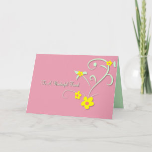 Floral Friendship Card Karte