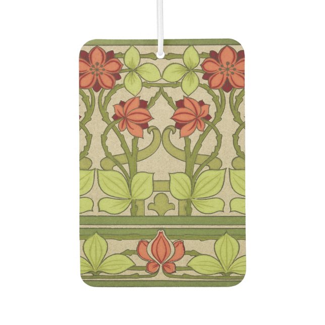 Floral Frieze Border im Jugendstil Autolufterfrischer (Vorderseite)