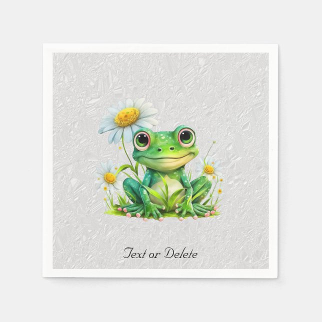 Floral Frog Napkins Serviette (Vorderseite)