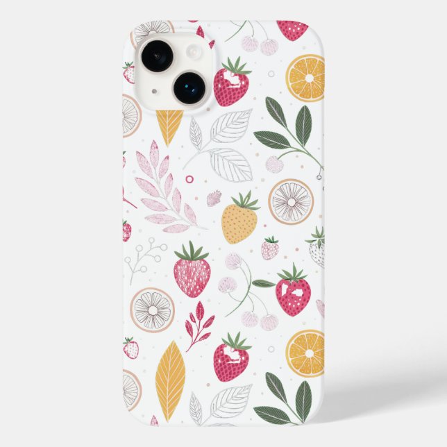 "Floral Fruit Botanical iPhone / iPad Case" Case-Mate iPhone 14 Plus Hülle (Rückseite)