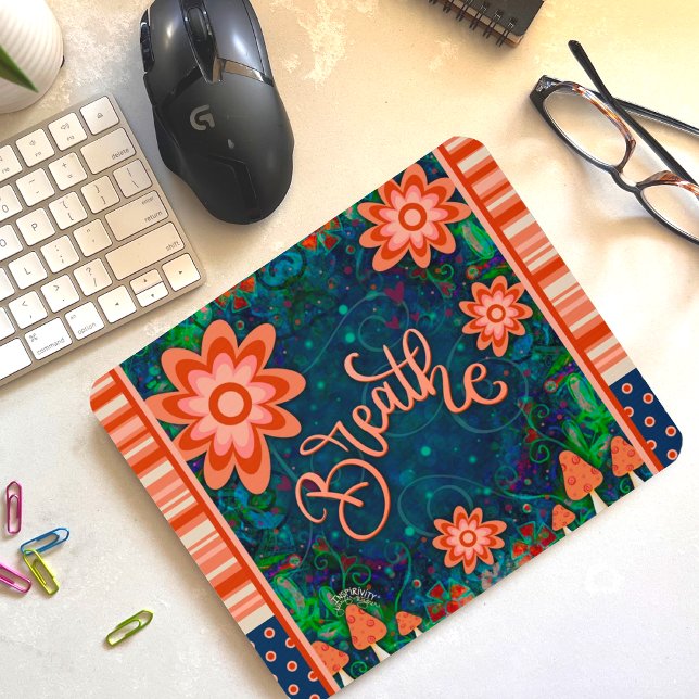 Floral Fun Breathe Strip Inspirivity Maus P Mousepad (Von Creator hochgeladen)