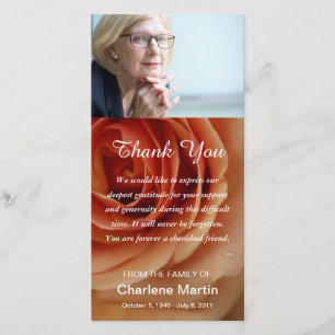 Floral funèbre commémoratif de Merci de sympathie