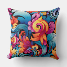 Floral Funkadelic Botanical Kissen