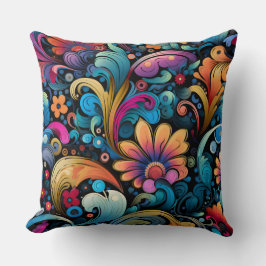 Floral Funkadelic Botanical Kissen