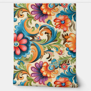 Floral Funkadelic Botanical Tapete