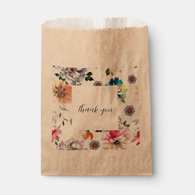 Floral Gabe Tasche Geschenktütchen (Vorderseite)