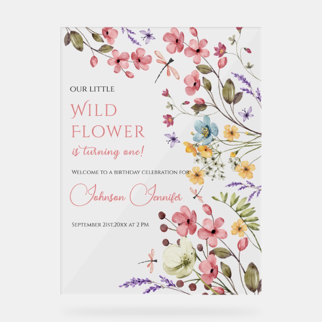 Floral Garden Decor with Butterflies (Recto)