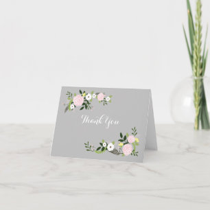 Floral Garden Vielen Dank Anmerkungen Dankeskarte