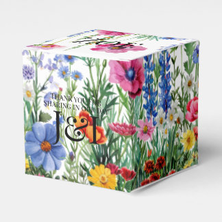 Floral garden wedding geschenkschachtel