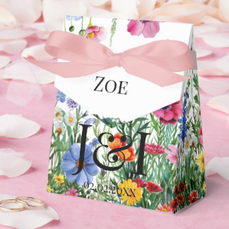 Floral garden wedding geschenkschachtel