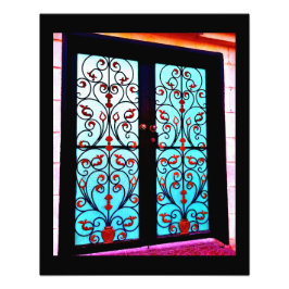 Floral Gate Fotodruck