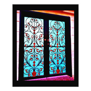 Floral Gate Fotodruck