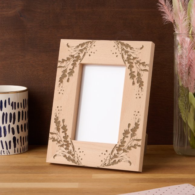 Floral Geätzte Rahmen (Linke Ecke)