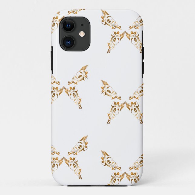 Floral geblüht Schmetterlinge Case-Mate iPhone Hülle (Rückseite)