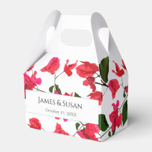 Floral Gefallen Box mit Bougainvillea Blume Geschenkschachtel