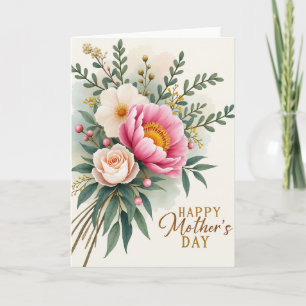 Floral Gem Muttertags-Grußkarte Karte