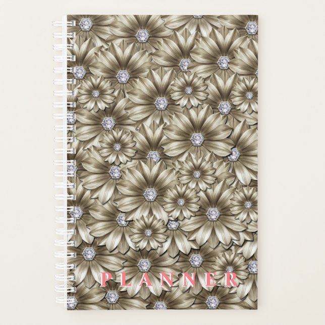 Floral Gemstone Planer (Vorderseite)