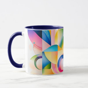 Floral Geometrische Harmonie Tasse