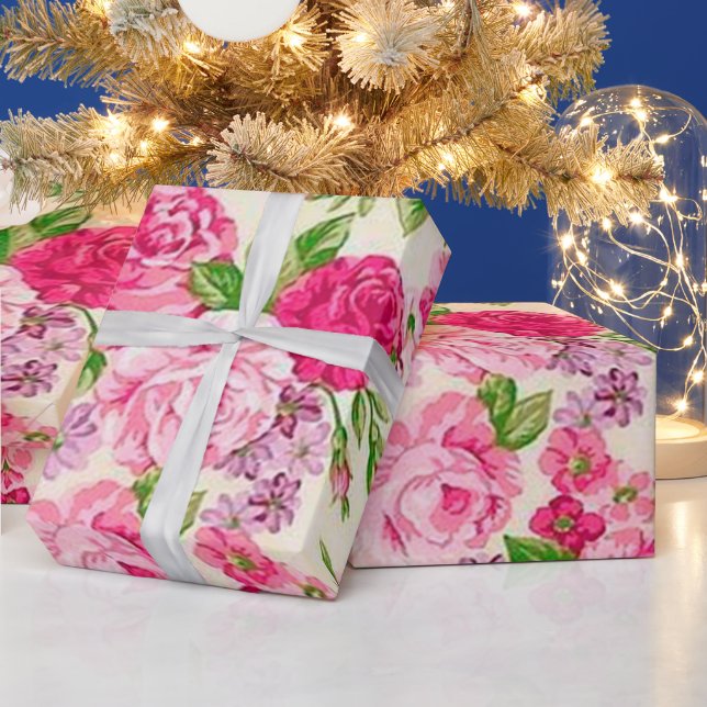 floral geschenkpapier (Feiertage)