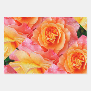 floral geschenkpapier set
