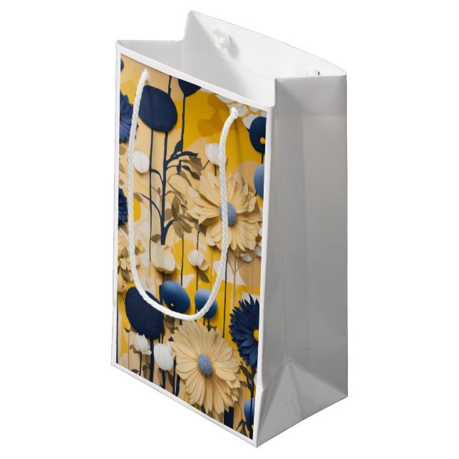 Floral Geschenktasche Sammlung Kleine Geschenktüte (Vorderseite Schrägansicht)