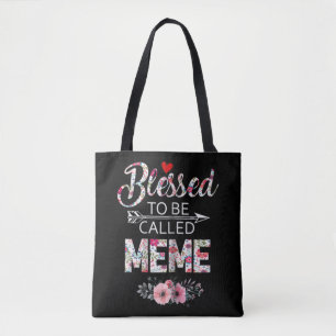 Floral gesegnet, als Meme bezeichnet zu werden Tasche
