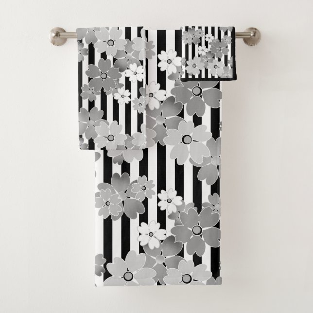 floral, gestreift badhandtuch set (Insitu)