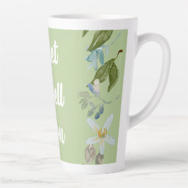Floral Get Well bald Grüße Ankündigung Postca Milchtasse