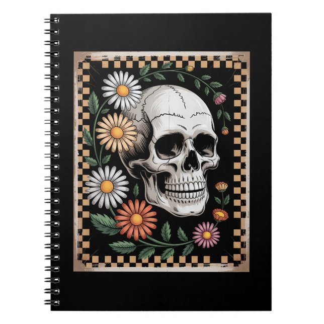 Floral Ghost Fall Boho Halloween 2 Notizblock (Vorderseite)