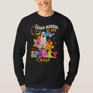 Floral Ghost Stolz Mitglied des Spooky Squad Hall T-Shirt