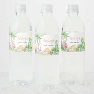 Floral Girl Dinosaur Babydusche