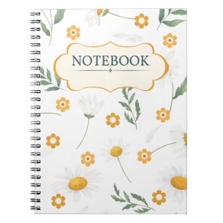 Floral Girly NoteBook Notizblock