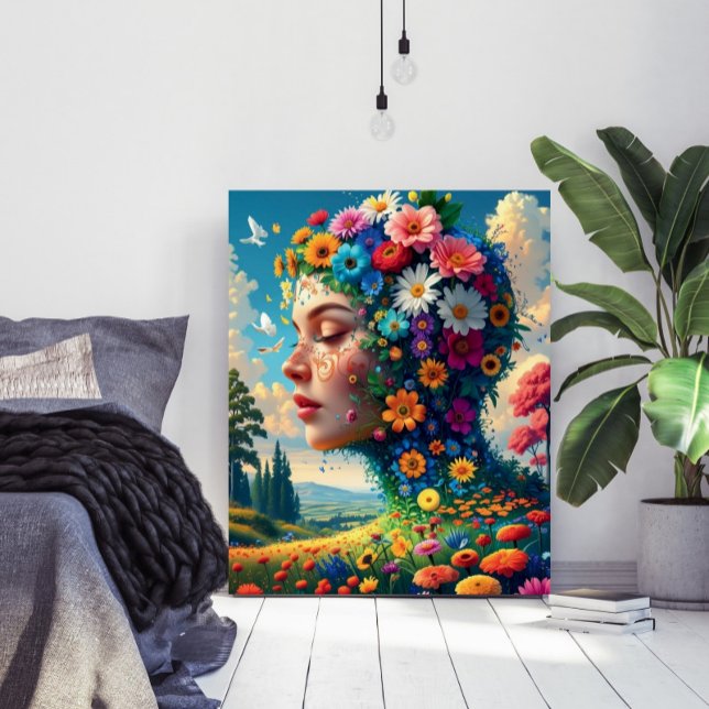 Floral Goddess Surreal Art Poster (Von Creator hochgeladen)