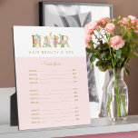 Floral gold and pink hair salon services list fotoplatte<br><div class="desc">Elegant stylish floral typography glamorous salon services and price list platte with pastel pink blush roses, aqua blue and green foliage and leaves and gold lettering script and scissors. Brings hat ordy and luxury look - suitable for hair salon spa or hairstylists. You can customize further changing background colors, fonts...</div>