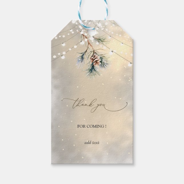 Floral Gold Frame Champagne Glass Wedding Geschenkanhänger (Vorderseite)