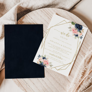 Floral Gold Geometric machen wir wieder einmal ein Einladung