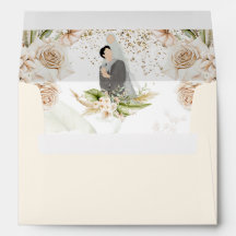 Floral Gold Rahmen GREEN & BEIGE Islamische Hochze