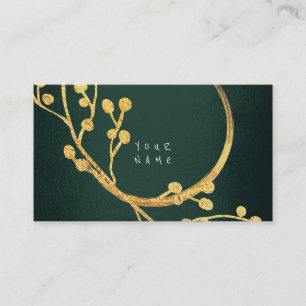 Floral Golden Foil Jungle Glam Vip Visitenkarte