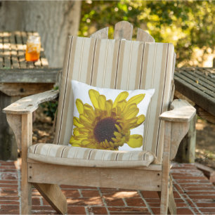 Floral Golden Yellow Blume Abstraktes Geschenk Gef Kissen
