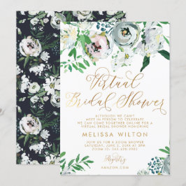 Floral Gouache Boho Blume Virtual Brautparty Einladung