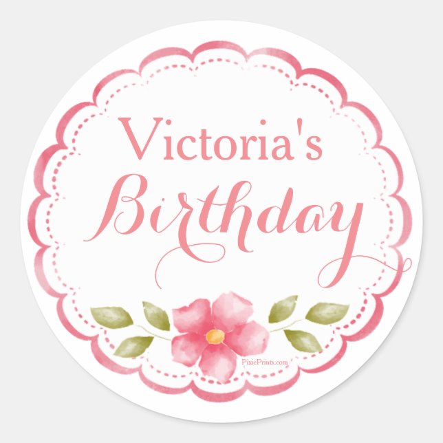 Floral Grace Stickers (Vorderseite)